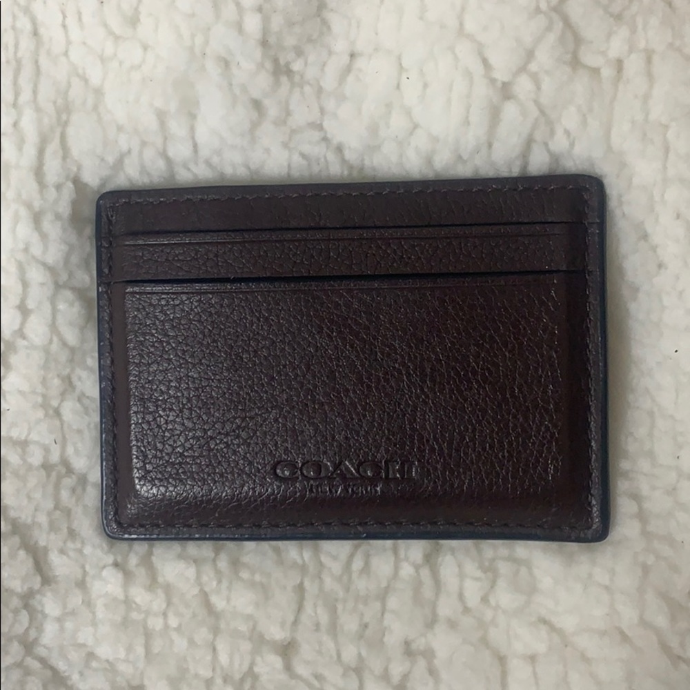Coach Men’s Card Holder Wallet with Money Clip